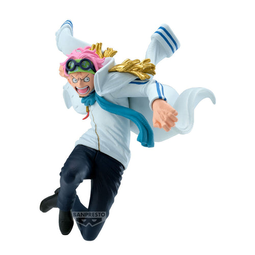 Free UK Royal Mail Tracked 24hr delivery 

Breathtaking statue of Koby from the legendary anime series ONE PIECE. This amazing statue is launched by Banpresto as part of their latest Battle Record Collection. 

The creator has completed this piece remarkably,  showing Koby posing amazingly in his marine outfit leaping into the air, captured in motion perfectly. -Stunning! 

This PVC statue stands at 17cm tall, and packaged in a beautiful gift/collectible box from Bandai. 

Official brand: Bandai / Banpresto
