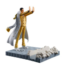 Load image into Gallery viewer, Free UK Royal Mail Tracked 24hr delivery 

Remarkable statue of Borsalino (Known as Kizaru) from the legendary anime ONE PIECE. This spectacular figure is launched by Banpresto as part of their latest Senkozekkei collection. 

This statue is created in excellent detail, showing Borsalino posing in battle, shooting light rays from his hands. -Stunning! 

This PVC statue stands at 12cm tall, and packaged in a gift / collectible box from Bandai. 

Official brand: Banpresto / Bandai

EAN: 4983164290837

Excelle
