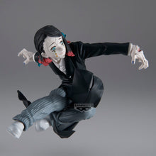 Load image into Gallery viewer, Free UK Royal Mail Tracked 24hr delivery  

Striking statue of Enmu from the popular anime series Demon Slayer. This stunning statue is launched by Banpresto as part of their latest Vibration Stars Collection. 

This figure is created meticulously, showing Enmu posing in battle, and ready to unleash his blood demon art. -Stunning! 

This PVC statue stands at 11cm tall, stand/base included, and packaged in a gift/collectible box from Bandai. 

Official brand: Banpresto / Bandai

EAN: 4983164290677

Excellent
