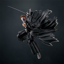 Load image into Gallery viewer, Free UK Royal Mail Tracked 24hr delivery 

Spectacular articulated premium figure set of Ichigo Kurosaki (Final Zanpakutō technique - Moon Fang Heaven-Piercer) from the popular anime series Bleach. This figure set is launched by Tamashii Nations as part of their SH Figuart collection.

The set include the premium articulated figure of Ichigo Kurosaki (Final Bankai form), 3 facial plates (include his hollowfield form), additional 3 pairs of hands,  sword (Zangetsu), and includes effect parts for Getsuga Tens
