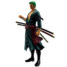 Load image into Gallery viewer, Free UK Royal Mail Tracked 24hr delivery 

Exceptional statue of Roronoa Zoro from the legendary anime ONE PIECE. This amazing statue is launched by Ichibansho Figure as part of their latest Masterlise collection.

This remarkable statue is created meticulously, showing Roronoa Zoro posing in his iconic dark green kimono, with his three kanatas attached on his side. -Stunning!

This PVC statue stands at 25cm tall, and packaged in a gift/collectible box from Bandai.

Official brand: Ichibansho Figure / Banda
