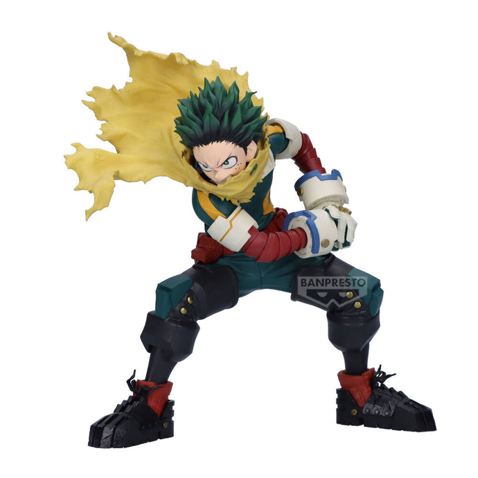 Free UK Royal Mail Tracked 24hr delivery

Stunning statue of Izuku Midoriya from the popular anime series My Hero Academia. This amazing figure is launched by Banpresto as part of their latest Maximatic collection.  

This statue is sculpted in immense detail, showing Izuku Midoriya (known as Deku) posing in his hero battle uniform, and wearing his vigilante scarf (Gran Torino's cloak). -Stunning! 

This PVC statue stands at 18cm tall, and packaged in a gift/collectible box from Bandai.

Official brand: Ban