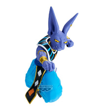 Load image into Gallery viewer, Free UK Royal Mail Tracked 24hr delivery 

Striking statue of Beerus from the legendary anime Dragon Ball Super. This spectacular statue of Beerus is launched by Banpresto as part of their latest Match Makers collection. 

This figure is created in amazing fashion, showing Beerus posing in battle, captured in motion perfectly. 

This PVC statue stands at 15cm tall, comes with a stand, and packaged in a gift / collectible box from Bandai.

Official brand: Banpresto / Bandai 

EAN: 4983164292015
