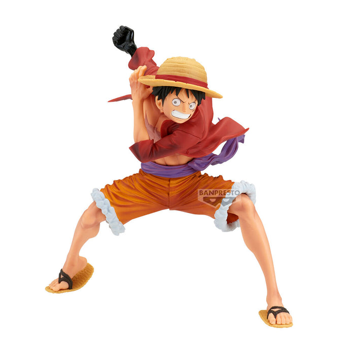 Free UK Royal Mail Tracked 24hr delivery

Stunning statue of Monkey D. Luffy from the legendary anime ONE PIECE. This amazing figure is launched by Banpresto as part of their latest Maximatic collection. - ver A. 

This statue is sculpted in immense detail, showing Monkey D. Luffy posing in his classic pirate outfit, captured in motion and ready to unleash his Gomu Gomu no Pistol. - Stunning! 

This PVC statue stands at 21cm tall, and packaged in a gift/collectible box from Bandai.

Official brand: Banprest