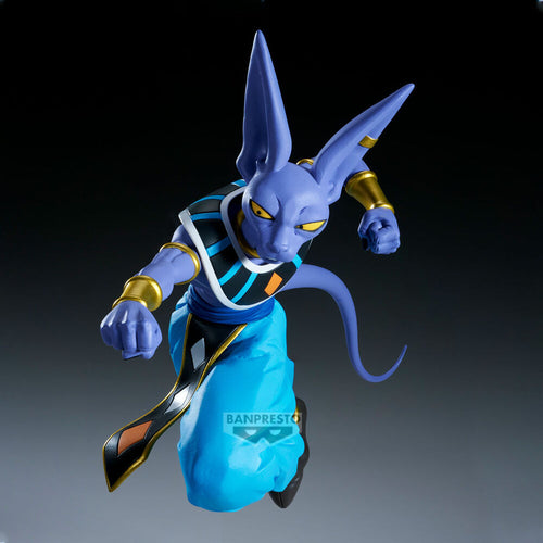 Free UK Royal Mail Tracked 24hr delivery 

Striking statue of Beerus from the legendary anime Dragon Ball Super. This spectacular statue of Beerus is launched by Banpresto as part of their latest Match Makers collection. 

This figure is created in amazing fashion, showing Beerus posing in battle, captured in motion perfectly. 

This PVC statue stands at 15cm tall, comes with a stand, and packaged in a gift / collectible box from Bandai.

Official brand: Banpresto / Bandai 

EAN: 4983164292015