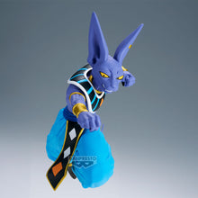 Load image into Gallery viewer, Free UK Royal Mail Tracked 24hr delivery 

Striking statue of Beerus from the legendary anime Dragon Ball Super. This spectacular statue of Beerus is launched by Banpresto as part of their latest Match Makers collection. 

This figure is created in amazing fashion, showing Beerus posing in battle, captured in motion perfectly. 

This PVC statue stands at 15cm tall, comes with a stand, and packaged in a gift / collectible box from Bandai.

Official brand: Banpresto / Bandai 

EAN: 4983164292015
