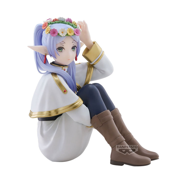 Free UK Royal Mail Tracked 24hr delivery 

Elegant statue of Frieren from the popular anime Frieren: Beyond Journey's End. This beautiful figure is launched by Banpresto as part of their latest collection - Flower Crown. 

This stunning statue is created stunningly, showing Frieren posing peacefully in wearing her flower crown. -Stunning! 

This PVC statue stands at 13cm tall, and packaged in a gift/collectible box from Bandai. 

Official brand: Banpresto / Bandai

EAN: 4983164293296

Excellent gift for any