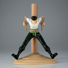 Load image into Gallery viewer, Free UK Royal Mail Tracked 24hr delivery 

Remarkable figure of Roronoa Zoro from the legendary anime ONE PIECE. This astounding statue is launched by Banpresto as part of their latest Pirate figure collection.

This amazing statue captures the classic scene perfectly, adapted directly from the anime and created in great fashion. -Stunning! 

This PVC statue stands at 13cm tall, and packaged in a gift/collectible box from Bandai. 

Official brand: Banpresto / Bandai

EAN: 4983164297584 

Excellent gift for 
