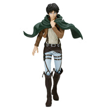 Load image into Gallery viewer, Free UK Royal Mail Tracked 24hr delivery  

Awsome statue of Eren Yeager from the popular anime Attack On Titan. This figure is launched by Banpresto as part of their latest Grandista series.

This statue is created strikingly, showing Eren Yeager posing in his uniform, and wearing his iconic scout cape. -Stunning! 

This PVC statue stands at 28cm tall, and packaged in a gift collectible box from Bandai. 

Official brand: Banpresto / Bandai 

EAN: 4983164298758

Excellent gift for any Attack On Titan fan. 

