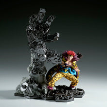 Load image into Gallery viewer, Free UK Royal Mail Tracked 24hr delivery 

Spectacular statue of Eutass Kid from the legendary anime ONE PIECE. This amazing statue is launched by Banpresto as part of their latest collection.

The creator had finished this piece perfectly, showing Eutass Kid posing with his enormous metal arm that was obtained from the Magnet-Magnet Fruit. -Stunning! 

This PVC statue stands at 16cm tall, and packaged in a gift/collectible box from Bandai.

Official brand: Bandai / Banpresto 

EAN: 4983164299113

Excellent
