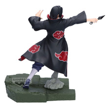 Load image into Gallery viewer, Free UK Royal Mail Tracked 24hr delivery 

Striking figure of Itachi Uchiha from the Legendary anime series Naruto Shippuden. This amazing statue is launched by Banpresto as part of their latest combination batter series. 

The creator did an fantastic job creating this piece, showing Itachi posing in his Akatsuki Cloak, captured in battle and holding his kunai. -Stunning! 

This PVC statue stands at 16cm tall, and packaged in a gift / collectible box from Bandai. 

Official brand: Banpresto / Bandai

EAN: 

