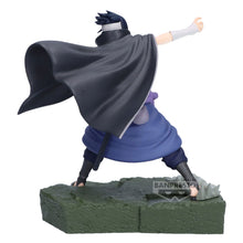 Load image into Gallery viewer, Free UK Royal Mail Tracked 24hr delivery 

Striking figure of Sasuke Uchiha from the Legendary anime series Naruto Shippuden. This amazing statue is launched by Banpresto as part of their latest combination batter series. 

The creator had completed this piece beautifully, showing Sasuke posing in his black cape - related to his role as the "Shadow Hokage" 

This PVC statue stands at 15cm tall, and packaged in a gift / collectible box from Bandai. 

Official brand: Banpresto / Bandai

EAN: 4983164300222

Ex
