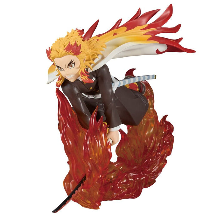 Free UK Royal Mail Tracked 24hr delivery  

Striking statue of Kyōjurō Rengoku from the popular anime series Demon Slayer. This Fiery statue is launched by Banpresto as part of their latest Vibration Stars Collection. 

The creator did a fantastic job with this piece, showing Rengoku posing in battle, performing his flame breathing technique, and striking with his flame hashira sword. Captured in motion perfectly. 

This PVC statue stands at 14cm tall, and packaged in a gift/collectible box from Bandai. 