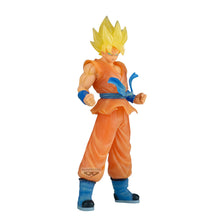 Load image into Gallery viewer, Free UK Royal Mail Tracked 24hr delivery  

Striking statue of Super Saiyan Son Goku from the legendary anime Dragon Ball Z. This figure is launched by Banpresto as part of their latest Clearise collection.

The creator did a fantastic job with this piece, showing Son Goku posing in his Super Saiyan mode. The new Clearise crystal effect of the hair really made this statue a special one for any fan.

This PVC statue stands at 23cm tall, and packaged in a gift/collectible box from Bandai.

Official brand: Ban
