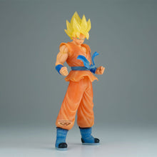Load image into Gallery viewer, Free UK Royal Mail Tracked 24hr delivery  

Striking statue of Super Saiyan Son Goku from the legendary anime Dragon Ball Z. This figure is launched by Banpresto as part of their latest Clearise collection.

The creator did a fantastic job with this piece, showing Son Goku posing in his Super Saiyan mode. The new Clearise crystal effect of the hair really made this statue a special one for any fan.

This PVC statue stands at 23cm tall, and packaged in a gift/collectible box from Bandai.

Official brand: Ban
