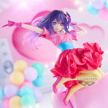 Load image into Gallery viewer, Free UK Royal Mail Tracked 24hr delivery 

Gorgeous statue of Ai Hoshino from the popular anime Oshi No Ko. This stunning statue is launched by Banpresto as part of their latest Espresto collection.

This statue is created meticulously, showing Ai Hoshino posing beautifully in her performance outfit, sitting on the poppin heart (also included). -Stunning! 

This PVC statue stands at 20cm tall, and packaged in a gift/collectible box from Bandai.

Official brand: Banpresto / Bandai

EAN: 4573102696052

Excell
