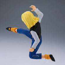 Load image into Gallery viewer, Free UK Royal Mail Tracked 24hr delivery 

Awesome statue set of Android 18 and Mr Satan from the legendary anime Dragon Ball Z. This amazing statue set is launched by Banpresto as part of their latest Match Makers collection. 

Both statues were sculpted in excellent detail, showing Android 18 captured in battle (Stand included), and with the shocked Mr Satan to complete this awesome set. -Stunning! 

This PVC statue stands at 11cm and 8cm tall, and packaged in a gift/collectible box from Bandai. 

Officia
