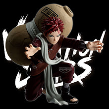 Load image into Gallery viewer, THE SAND KAZEKAGE UNLEASHES HIS POWER
Bring the formidable power of Gaara to your collection with this officially licensed Naruto Shippuden Vibration Stars Gaara II Figure, produced by Banpresto / Bandai Spirits.

Gaara is captured in a dramatic battle-ready pose, crouched low with both hands extended as though preparing to unleash his devastating sand techniques. His enormous sand gourd dominates the silhouette behind him, instantly making this one of the most recognisable Gaara designs.

The figure recrea

