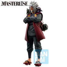 Load image into Gallery viewer, Free UK Royal Mail Tracked 24hr delivery 

Exceptional statue of Jiraiya from the legendary anime Naruto Shippuden. This amazing statue is launched by Ichibansho Figure as part of their latest Masterlise collection. - A Bridge Between the Lament of Samsara and Peace. 

This remarkable statue is created meticulously, showing Jiraiya posing in his iconic red, waistcoat, and his legendary scroll on his back. On his shoulders also standing the elder toads from mount Myoboku (Fukasaku and Shima). - Exceptional! 

