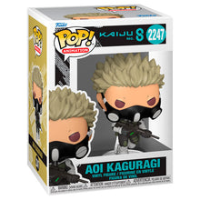 Load image into Gallery viewer, Free UK Royal Mail Tracked 24hr Delivery 

Amazing Pop vinyl figure from Funko POP Animation. This figure of Aoi Kaguragi is adapted from the popular anime Kaiju No.8. The figure is packaged in a window display box by Funko. 

Official brand: Funko 

EAN: 889698905732

Excellent gift for any Kaiju No.8 fan. 
