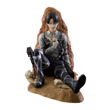 Load image into Gallery viewer, Honour Humanity's Strongest Soldier

Bring one of Attack on Titan's most iconic characters to your collection with this officially licensed Levi Ackerman Ichibansho Figure by Bandai Spirits, inspired by his appearance during the Final Season.

This highly detailed figure presents Levi in a battle-worn seated pose, visibly injured and bandaged following the devastating events of the story. His dark uniform, ODM equipment and distinctive appearance are carefully recreated, while the textured scenic base gives
