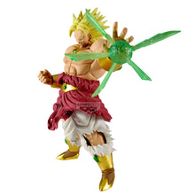 Load image into Gallery viewer, Unleash the Power of Super Saiyan Broly

Bring the overwhelming power of Broly to your collection with this officially licensed Dragon Ball Z GX Materia Figure by Banpresto / Bandai Spirits.

Standing approximately 22cm tall, Broly is captured in his imposing Super Saiyan form while preparing to unleash a devastating energy attack. The translucent green energy effect creates a dramatic sense of movement and makes this figure immediately stand out on display.

With his enormous physique, golden Super Saiyan 
