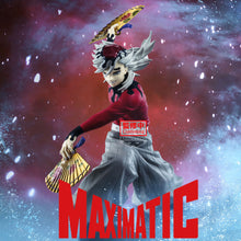 Load image into Gallery viewer, Bring Home Upper Rank Two Doma

Add one of Demon Slayer's most formidable demons to your collection with this officially licensed Doma Maximatic Figure by Banpresto / Bandai Spirits.

Standing approximately 20cm tall, Doma is captured in a striking battle-ready pose wielding his distinctive Japanese war fans, instantly recognisable to fans of the series.

The flowing clothing, detailed sculpting and characteristically unsettling expression capture Doma's elegant yet dangerous appearance, making this an impr
