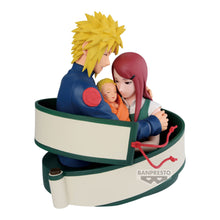 Load image into Gallery viewer, A Heartwarming Tribute to Naruto's Family

Celebrate one of the most emotional family bonds in Naruto Shippuden with this officially licensed Minato, Naruto &amp; Kushina Naruto 72 Series Figure by Banpresto / Bandai Spirits.

This beautifully designed 13cm collectible captures Minato Namikaze and Kushina Uzumaki lovingly holding baby Naruto, creating a touching family scene that stands apart from traditional battle-focused Naruto figures.

With expressive character details and a wonderfully sentimental des
