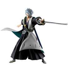 Load image into Gallery viewer, UNLEASH THE FROZEN POWER OF CAPTAIN HITSUGAYA
Bring one of the Soul Society's most recognisable captains to your collection with this officially licensed Tōshirō Hitsugaya Ichibansho Masterlise Figure from Bleach, released as part of the Stirring Souls Vol. 4 collection by Bandai Spirits.

Tōshirō is captured in a commanding battle-ready pose wearing his distinctive Soul Reaper uniform and Captain's haori, with his Zanpakutō Hyorinmaru drawn and ready for combat. His unmistakable spiked white hair, focused 
