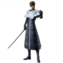 Load image into Gallery viewer, THE MASTER OF ILLUSION RETURNS
Bring the formidable Sōsuke Aizen to your collection with this officially licensed Bleach Ichibansho Masterlise Figure, released as part of the Stirring Souls Vol. 4 collection by Bandai Spirits.

Inspired by Aizen's appearance during Bleach: Thousand-Year Blood War, this imposing figure recreates him in his distinctive Muken prisoner outfit, complete with the restraints across his eyes and his unmistakably calm, confident presence. Aizen is depicted wielding his Zanpakutō, Ky
