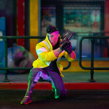 Load image into Gallery viewer, Free UK Royal Mail Tracked 24hr Delivery

Spectacular figure (Full set) of David Martinez from the popular anime series Cyberpunk Edgerunners. This premium figure set is launched by Jada as part of their latest scale figure collection.

The set comes with two facial plates , premium articulated figure of David Martinez (14 point articulation),two additional hands, and his gun. -

The figure stands at 15cm (1:12 scale figure), packaged in a window display box from Jada.
