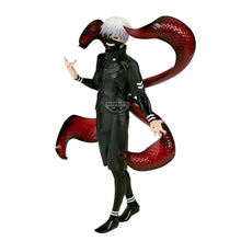 Load image into Gallery viewer, Unleash the Ghoul Within
Bring the dark and unforgettable world of Tokyo Ghoul to your collection with this officially licensed Ken Kaneki II Grandista Figure from Banpresto.

Standing an impressive 27cm tall, Kaneki is captured in his transformed appearance with his unmistakable white hair, black outfit and terrifying ghoul mask. His calm stance contrasts brilliantly with the monstrous power unfolding behind him, creating a display piece that immediately commands attention.

The real centrepiece is Kaneki'
