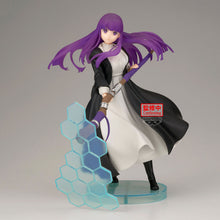 Load image into Gallery viewer, Fern's Magic Takes Form
Bring the composed power of Fern to your collection with this officially licensed Frieren: Beyond Journey's End Effectreme Figure from Banpresto.

Fern is captured in the middle of casting magic, gripping her distinctive staff as her long purple hair and flowing black cloak sweep dramatically behind her. Her calm expression perfectly reflects the young mage's focused personality, creating a figure that feels powerful without needing an exaggerated pose.

The standout feature is the l
