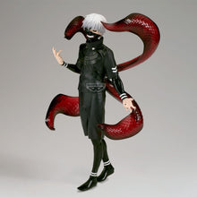 Load image into Gallery viewer, Unleash the Ghoul Within
Bring the dark and unforgettable world of Tokyo Ghoul to your collection with this officially licensed Ken Kaneki II Grandista Figure from Banpresto.

Standing an impressive 27cm tall, Kaneki is captured in his transformed appearance with his unmistakable white hair, black outfit and terrifying ghoul mask. His calm stance contrasts brilliantly with the monstrous power unfolding behind him, creating a display piece that immediately commands attention.

The real centrepiece is Kaneki'
