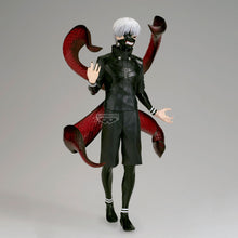 Load image into Gallery viewer, Unleash the Ghoul Within
Bring the dark and unforgettable world of Tokyo Ghoul to your collection with this officially licensed Ken Kaneki II Grandista Figure from Banpresto.

Standing an impressive 27cm tall, Kaneki is captured in his transformed appearance with his unmistakable white hair, black outfit and terrifying ghoul mask. His calm stance contrasts brilliantly with the monstrous power unfolding behind him, creating a display piece that immediately commands attention.

The real centrepiece is Kaneki'
