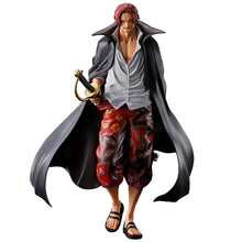Load image into Gallery viewer, The Legendary Red-Haired Emperor Takes Centre Stage
Bring the commanding presence of one of the most influential pirates in the One Piece universe to your collection with this spectacular Shanks Masterlise Expiece Figure from Bandai Spirits.

Standing approximately 21cm tall, this officially licensed collectible captures Red-Haired Shanks, captain of the Red Hair Pirates and one of the legendary Four Emperors of the Sea.

With his distinctive red hair, confident smile, flowing black cape and legendary sword
