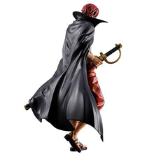 Load image into Gallery viewer, The Legendary Red-Haired Emperor Takes Centre Stage
Bring the commanding presence of one of the most influential pirates in the One Piece universe to your collection with this spectacular Shanks Masterlise Expiece Figure from Bandai Spirits.

Standing approximately 21cm tall, this officially licensed collectible captures Red-Haired Shanks, captain of the Red Hair Pirates and one of the legendary Four Emperors of the Sea.

With his distinctive red hair, confident smile, flowing black cape and legendary sword
