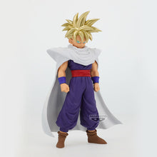 Load image into Gallery viewer, The Power of a Saiyan. The Legacy of Piccolo.
Celebrate the extraordinary power and determination of Son Gohan with this impressive Blood of Saiyans Figure from Banpresto and Bandai Spirits, inspired by the legendary anime series Dragon Ball Z.

Standing approximately 16cm tall, this officially licensed collectible captures Gohan in his iconic golden-haired Super Saiyan transformation, wearing the distinctive purple Demon Clan outfit and flowing white cape associated with his mentor, Piccolo.

With his pier
