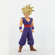 Load image into Gallery viewer, The Power of a Saiyan. The Legacy of Piccolo.
Celebrate the extraordinary power and determination of Son Gohan with this impressive Blood of Saiyans Figure from Banpresto and Bandai Spirits, inspired by the legendary anime series Dragon Ball Z.

Standing approximately 16cm tall, this officially licensed collectible captures Gohan in his iconic golden-haired Super Saiyan transformation, wearing the distinctive purple Demon Clan outfit and flowing white cape associated with his mentor, Piccolo.

With his pier
