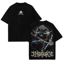 Load image into Gallery viewer, Free UK Royal Mail Tracked 24hr delivery
 
Stunning design of Inosuke Hashibira - Demon Slayer -  Japanese Anime T-shirt. 
  
The smooth design of this cotton T-shirt makes it lightweight and comfortable to wear.  Premium DTG design, easy to wash, and the colours will not fade or crack.

Excellent gift for any Demon Slayer fan.

Material: 100% Cotton

Size: Unisex



