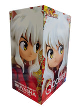 Load image into Gallery viewer, Super cute figure of Inuyasha (Known as &quot;Dog Demon&quot;) from the classic anime Inuyasha. This figure is launched by Banpresto as part of their latest sitting Q Posket collection.   This figure is created beautifully, showing the half-demon son Inuyasha posing in sitting position.   This PVC figure stands at 9cm tall, and packaged in a gift/collectible box from  Bandai. 
