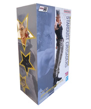 Load image into Gallery viewer, Free UK Royal Mail Tracked 24hr delivery 

Incredible statue of Jean Pierre Polnareff from the popular anime JoJo&#39;s Bizarre Adventure. This amazing statue is launched by Ichibansho Figure as part of their latest Masterlise collection - Stardust Crusaders. 

The creator completed this piece excellently, showing Jean Pierre Polnareff posing confidently, pointing his finger. -Stunning! 

This PVC statue stands at 25cm tall, and packaged in a gift/collectible box from Bandai.

Official brand: Ichibansho Figure 
