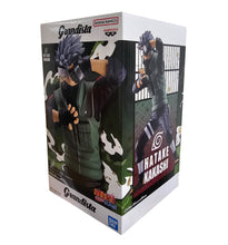 Load image into Gallery viewer, Free UK Royal Mail Tracked 24hr delivery  

Remarkable statue of Kakashi Hatake from the legendary anime series Naruto. This figure is launched by Banpresto as part of their latest Grandista series. 

This figure is created in excellent detail, showing Kakashi posing strikingly in his battle uniform. -Stunning! 

This PVC statue stands at 23cm tall, and packaged in a gift collectible box from Bandai. 

Official brand: Banpresto / Bandai 

EAN: 4983164290639
