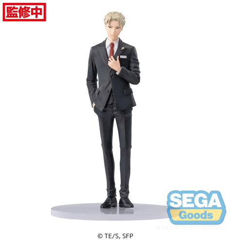 Free UK Royal Mail Tracked 24hr delivery   Striking statue of Loid Forger from the popular anime series SPY X FAMILY. This figure is launched by SEGA as part of their latest PM collection - Ver. Twilight - Party version.    This statue is created meticulously, showing the handsome Loid Forger posing in his black suit.   This PVC statue stands at 20cm tall, and packaged in a gift/collectible box from SEGA. 