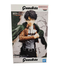 Load image into Gallery viewer, Free UK Royal Mail Tracked 24hr delivery  

Spectacular statue of Levi Ackerman from the popular anime Attack On Titan. This figure is launched by Banpresto as part of their latest Grandista series.

This statue is created meticulously, showing Levi Ackerman posing in his uniform, and wearing his iconic scout cape. -Stunning! 

This PVC statue stands at 27cm tall, and packaged in a gift collectible box from Bandai. 

Official brand: Banpresto / Bandai 

EAN: 4983164298765

Excellent gift for any Attack On T
