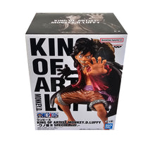 Load image into Gallery viewer, Free UK Royal Mail Tracked 24hr delivery  

Stunning statue of Monkey D. Luffy from the legendary anime series One Piece. This amazing statue is launched by Banpresto as part of their latest King Of Artist collection - Special Edition. 

The creator has completed this piece remarkably,  showing Monkey D. Luffy posing in battle, and releasing his Armament Haki. - Stunning! 

This PVC statue stands at 19cm tall, and packaged in a beautiful gift/collectible box from Bandai. 

Official brand: Bandai / Banpresto
