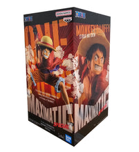 Load image into Gallery viewer, Free UK Royal Mail Tracked 24hr delivery

Stunning statue of Monkey D. Luffy from the legendary anime ONE PIECE. This amazing figure is launched by Banpresto as part of their latest Maximatic collection. - ver A. 

This statue is sculpted in immense detail, showing Monkey D. Luffy posing in his classic pirate outfit, captured in motion and ready to unleash his Gomu Gomu no Pistol. - Stunning! 

This PVC statue stands at 21cm tall, and packaged in a gift/collectible box from Bandai.

Official brand: Banprest
