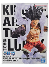 Load image into Gallery viewer, Free UK Royal Mail Tracked 24hr delivery   High-detailed premium statue of Monkey D. Luffy (Gear 4 technique) from the legendary anime series ONE PIECE. This figure is launched by Banpresto as part of their amazing King of Artist collection.  The figure is created meticulously showing Monkey D. Luffy posing in battle mode, with his Gear 4 form. 
