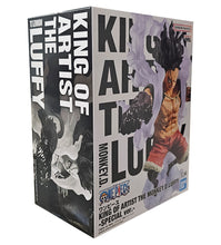 Load image into Gallery viewer, Free UK Royal Mail Tracked 24hr delivery   High-detailed premium statue of Monkey D. Luffy (Gear 4 technique) from the legendary anime series ONE PIECE. This figure is launched by Banpresto as part of their amazing King of Artist collection.  The figure is created meticulously showing Monkey D. Luffy posing in battle mode, with his Gear 4 form. 
