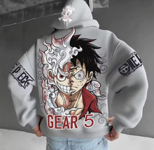 Load image into Gallery viewer, Free UK Royal Mail Tracked 24hrs delivery

Stunning design of Monkey D. Luffy - One Piece anime hoodie. 

Premium DTG technology prints the design directly onto the hoodie which makes the design really stand out, easy to wash, and the colours will not fade or crack.

The silken style of this polyester hoodie makes it lightweight and comfortable to wear. A large front pocket and an adjustable hood with drawstrings.

Excellent gift for any One Piece fan.

Material: Cotton

Size: Unisex
